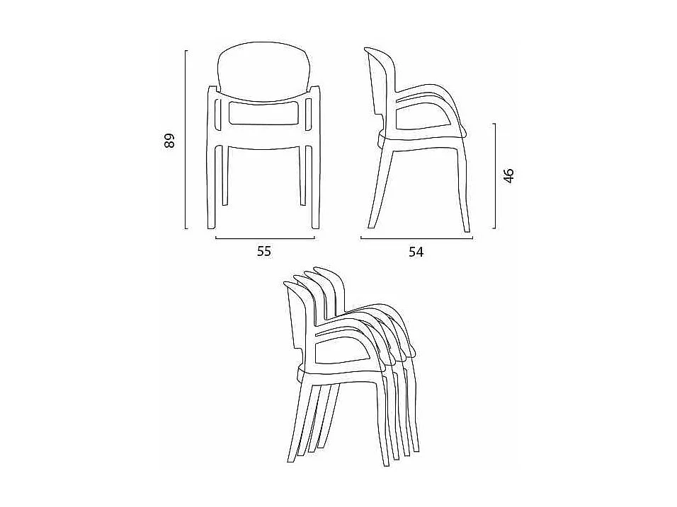 Joker Grand Soleil Küchenstühle aus transparentem Polycarbonat