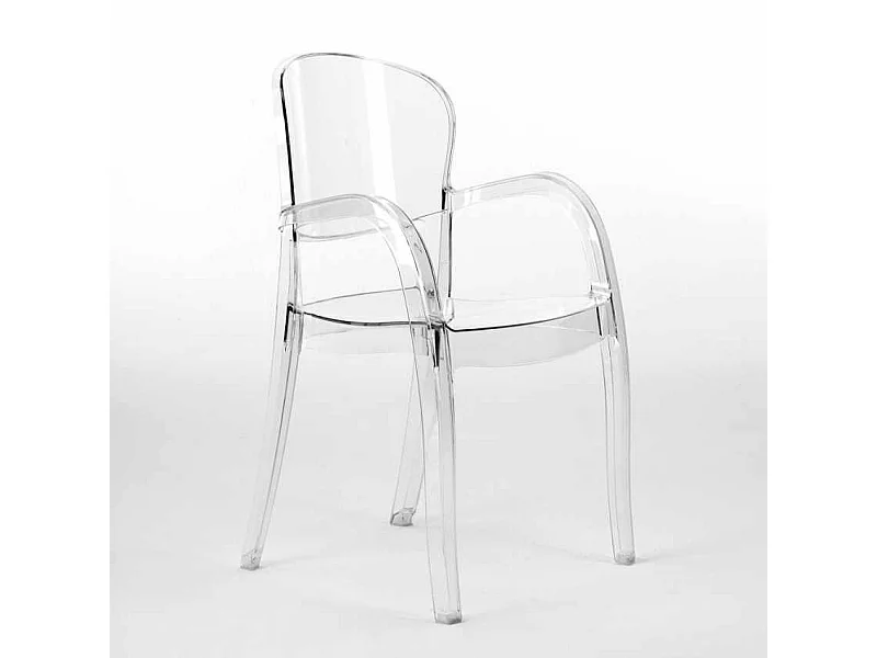 Joker Grand Soleil Küchenstühle aus transparentem Polycarbonat