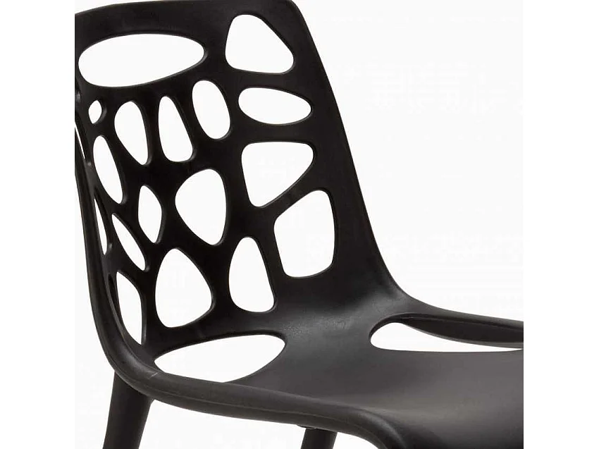 Sedie polipropilene antiuv design moderno Gelateria Connubia per cucina e bar - Nero