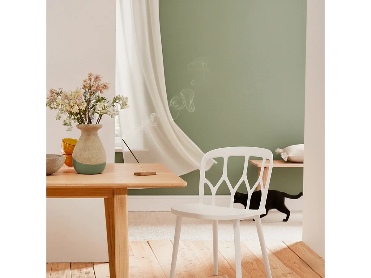 Sedie design moderno per cucina bar e giardino in polipropilene alchimia Flow - Bianco