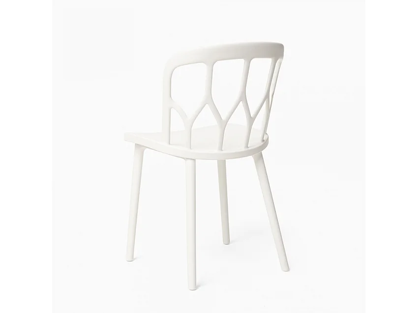 Sedie design moderno per cucina bar e giardino in polipropilene alchimia Flow - Bianco