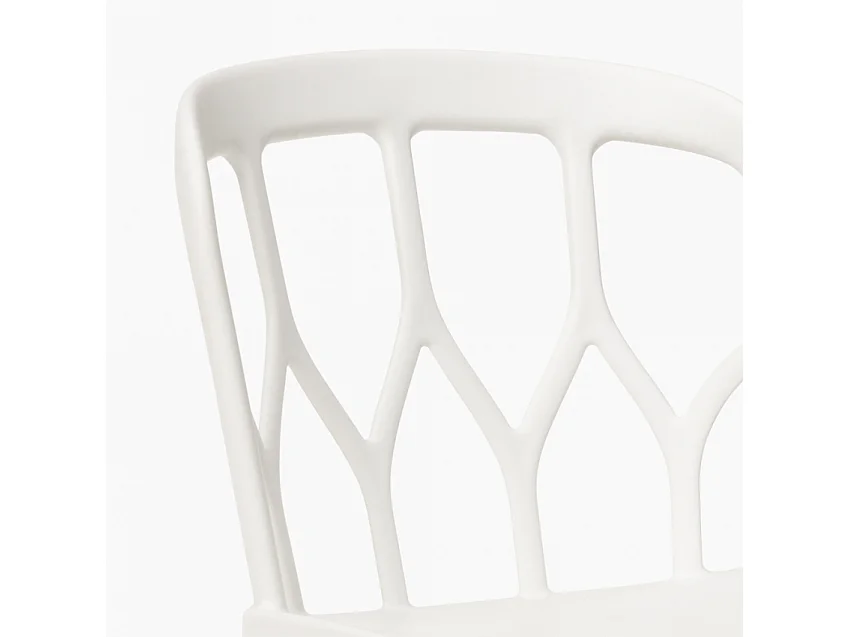 Sedie design moderno per cucina bar e giardino in polipropilene alchimia Flow - Bianco