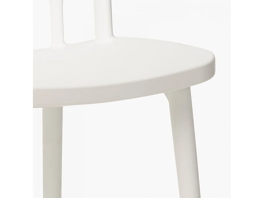 Sedie design moderno per cucina bar e giardino in polipropilene alchimia Flow - Bianco