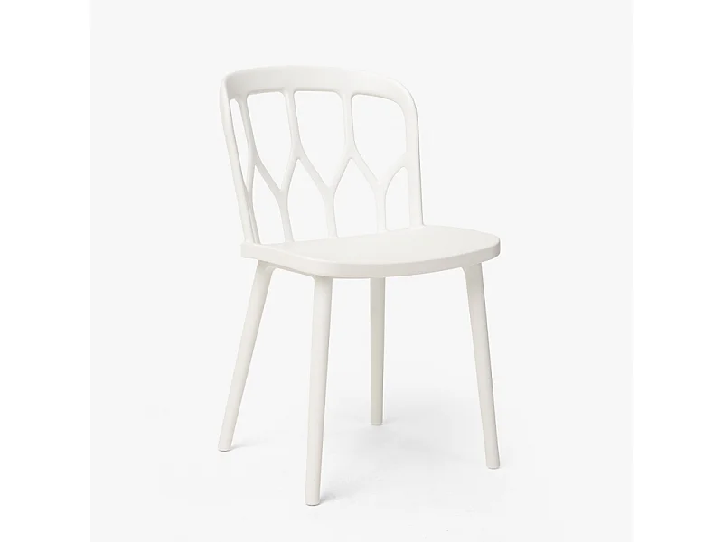 Sedie design moderno per cucina bar e giardino in polipropilene alchimia Flow - Bianco