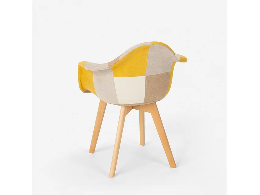 Patchwork Sessel Stuhl Nordisches Design Wohnzimmer Küche Studio Herion - Patchwork 3