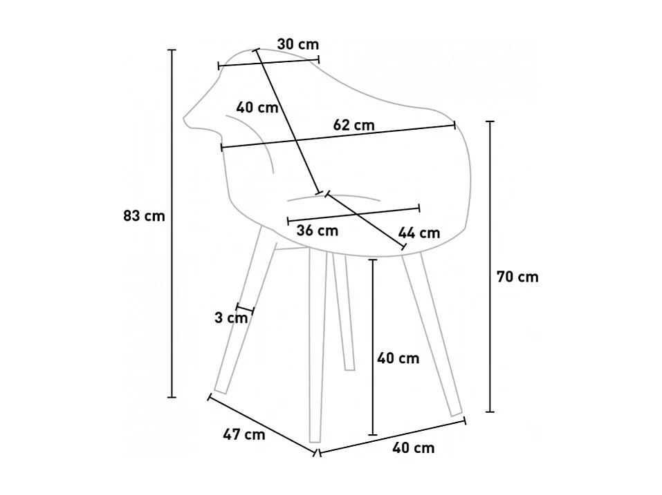 Patchwork Sessel Stuhl Nordisches Design Wohnzimmer Küche Studio Herion - Patchwork 3
