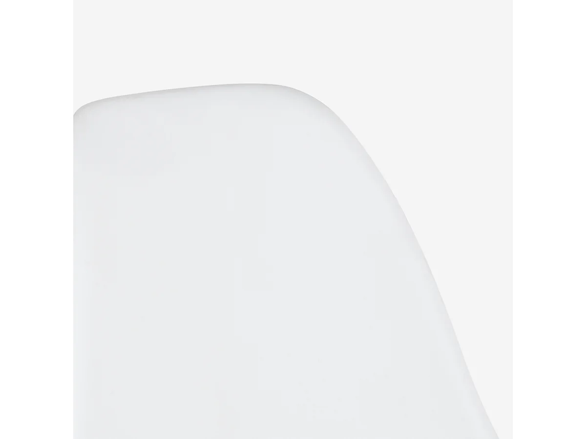 Sedia elegante per cucina e sala da pranzo in polipropilene Lusar - Bianco