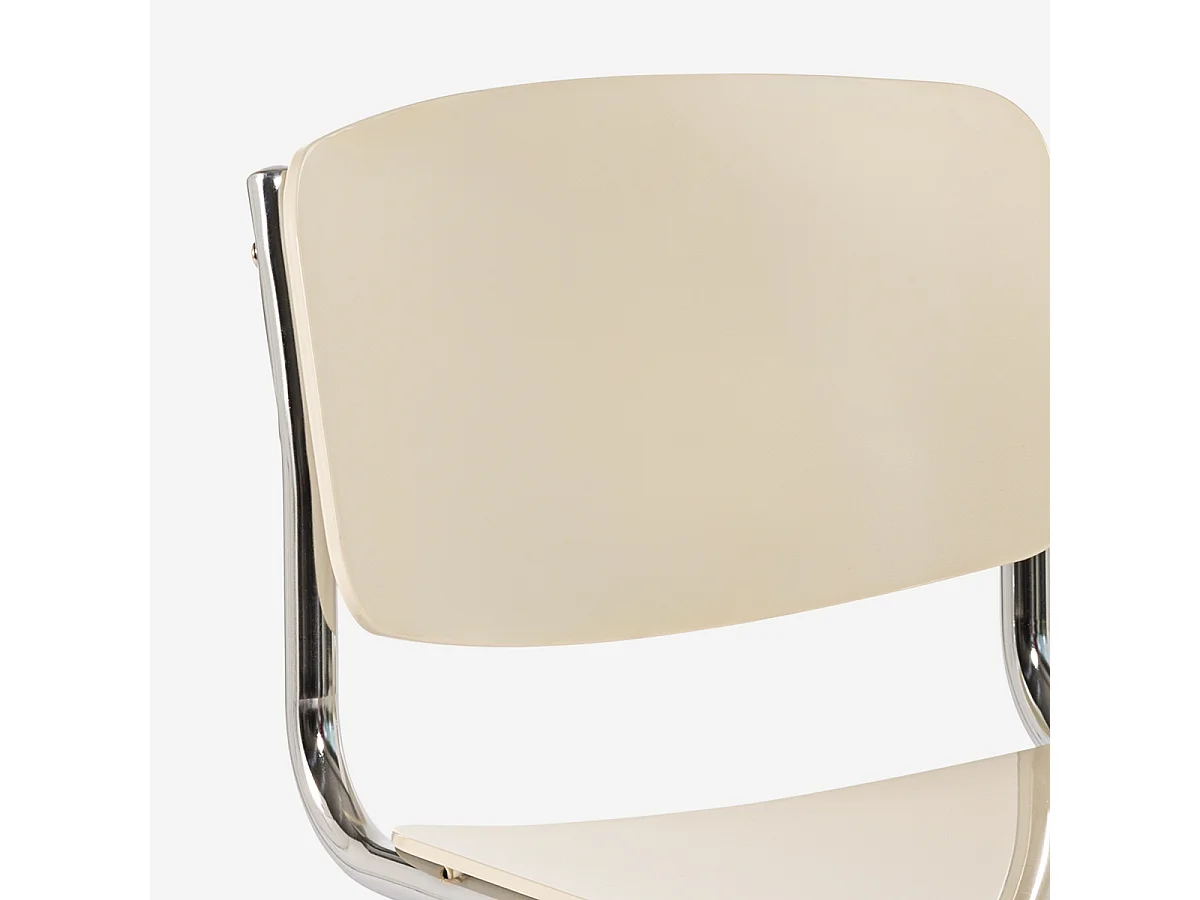 Chaise salle à manger réunion bureau design moderne Erys Light - Blanc