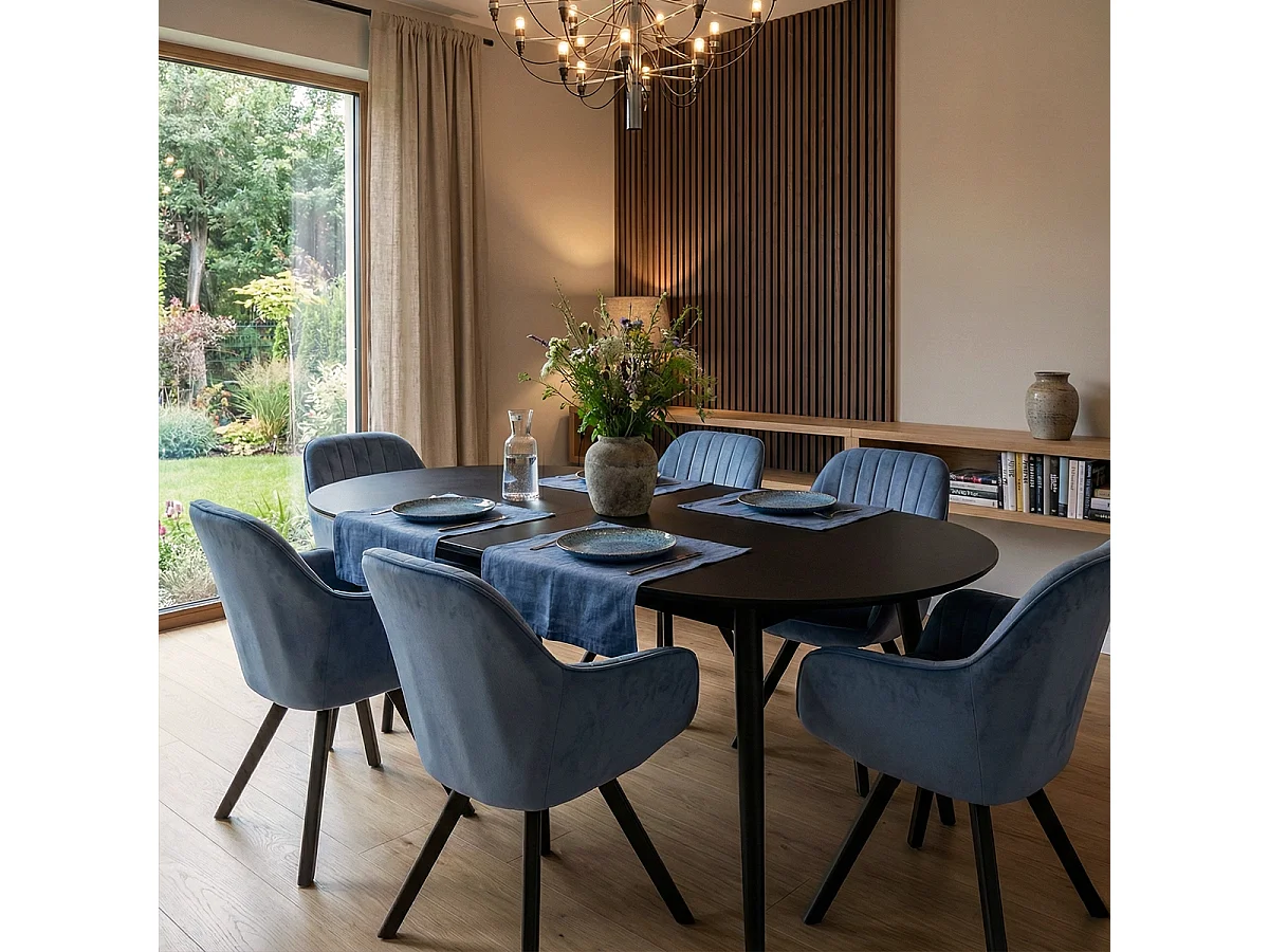 Tandil modernes Design Restaurant Küche Drehstuhl - Blau