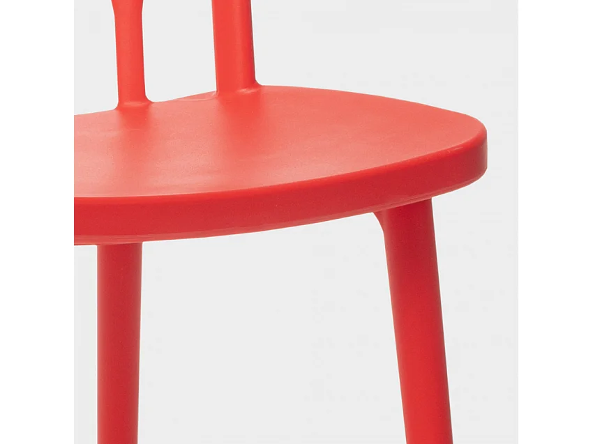 Sedie design moderno per cucina bar e giardino in polipropilene alchimia Flow - Rosso