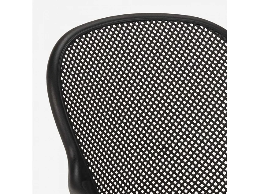 Silla de comedor moderna para bar, restaurante y cocina al aire libre en polipropileno Clara - Negro