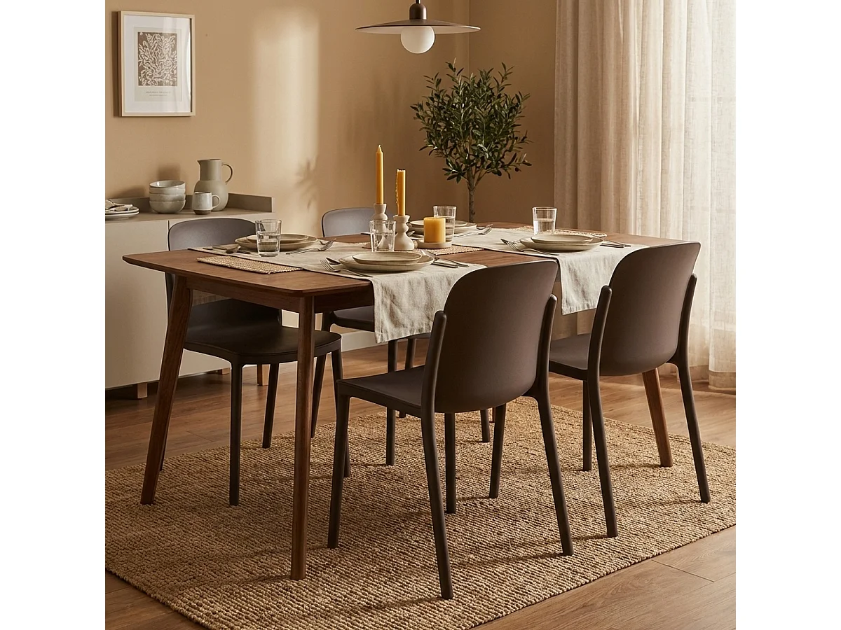 Chaise de cuisine salle à manger restaurant au design moderne Helene - Gris foncé