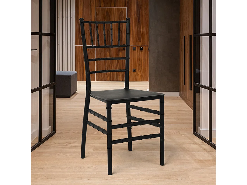 Sillas tradicionales de diseño clásico para ceremonias Chiavarina X - Negro