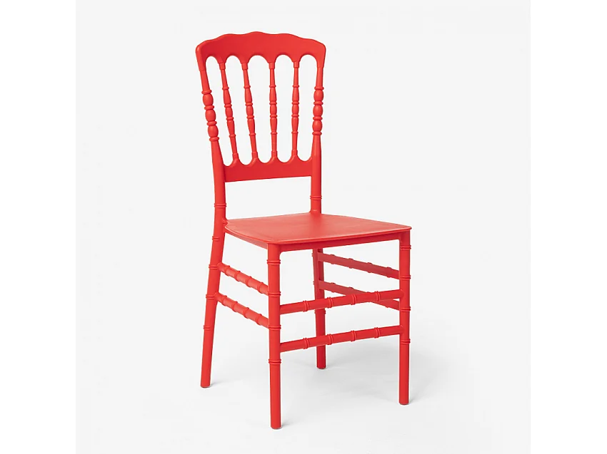 Sillas de diseño tradicional para ceremonias Napoleon X - Rojo
