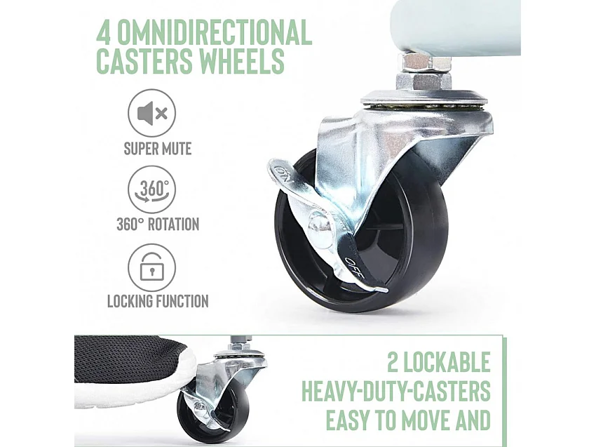 Servierwagen mit 3 Etagen und Rädern aus Metall Sall - Pink