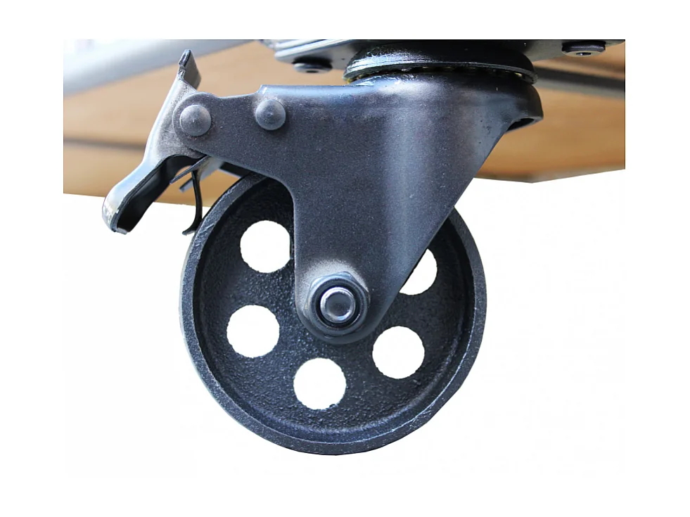 Industrie-Stil Bücherregal mit 3 Regalböden und Rollen Abner