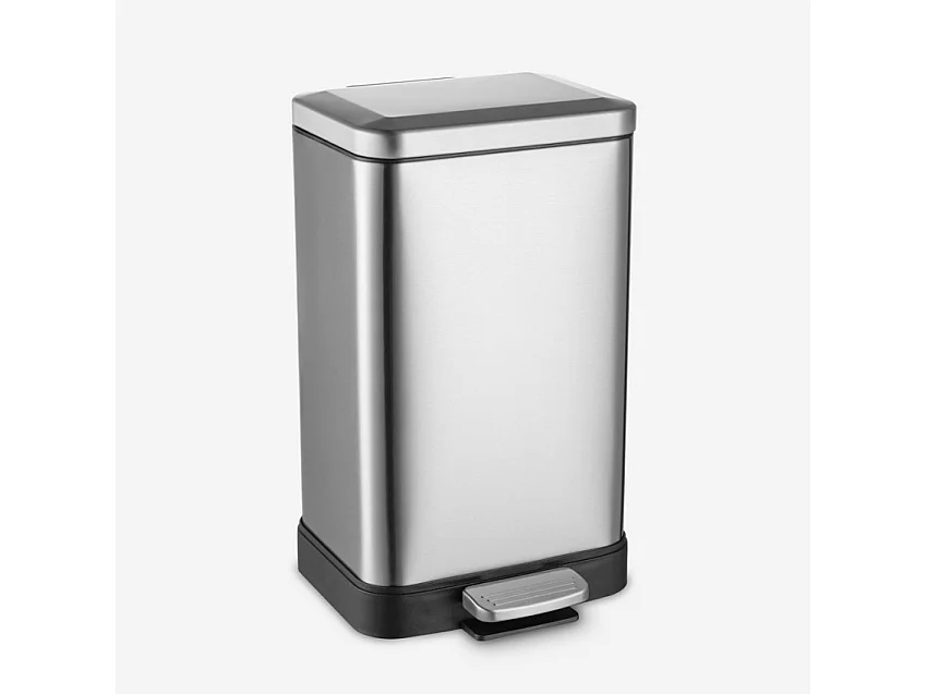 Cubo de basura con pedal de 30 litros para cocina de acero diseño Kleen