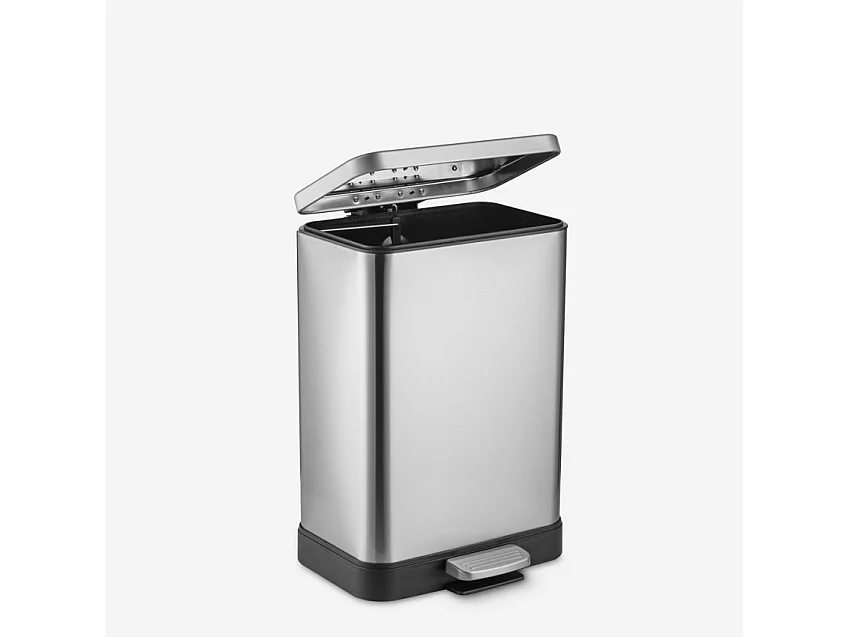 Cubo de basura con pedal de 30 litros para cocina de acero diseño Kleen