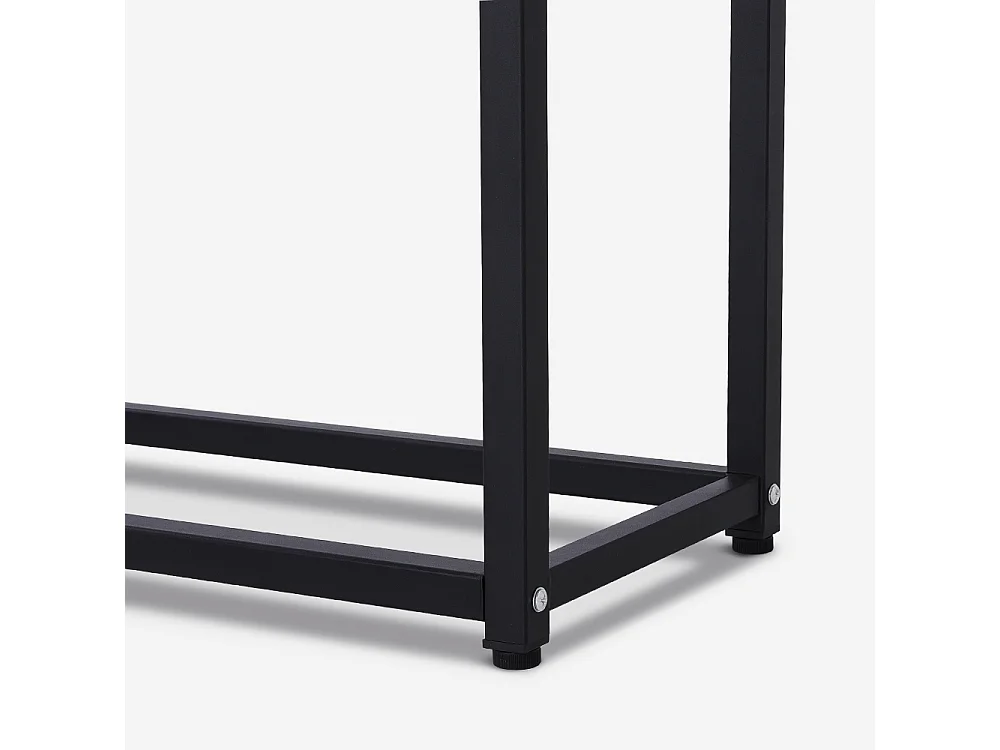 Consola moderna para recibidor móvil de metal 80x30x75cm Nigel - Blanco