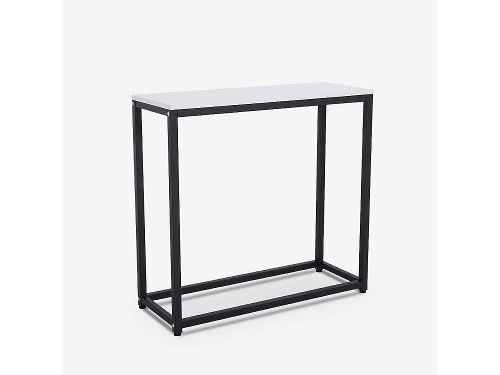 Konsolentisch modern Eingang aus Metall 80x30x75cm Nigel - Weiß
