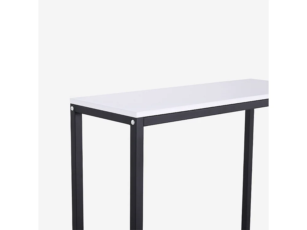 Konsolentisch modern Eingang aus Metall 80x30x75cm Nigel - Weiß