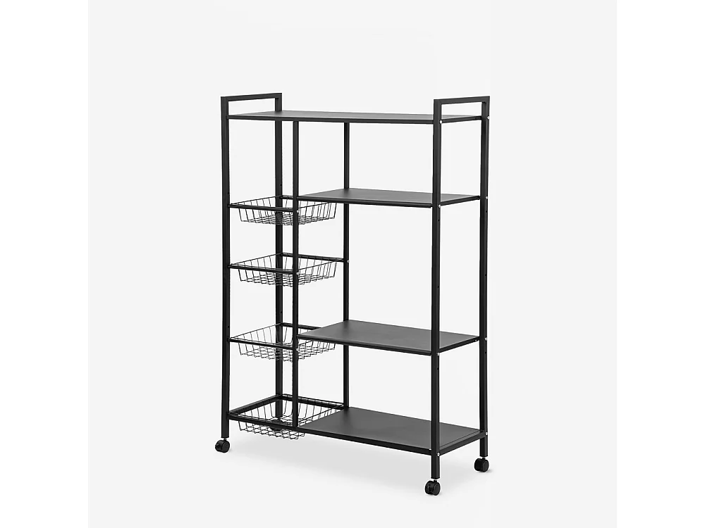 Chariot de cuisine moderne avec roulettes 115x32x135cm Faris Deluxe