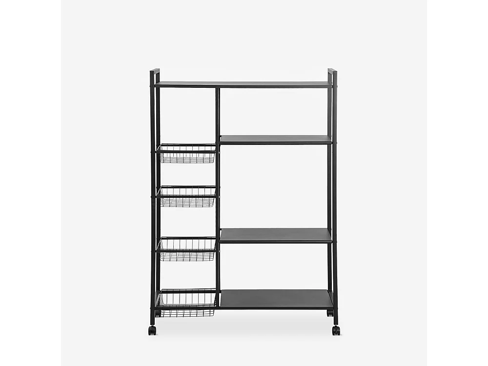 Chariot de cuisine moderne avec roulettes 115x32x135cm Faris Deluxe