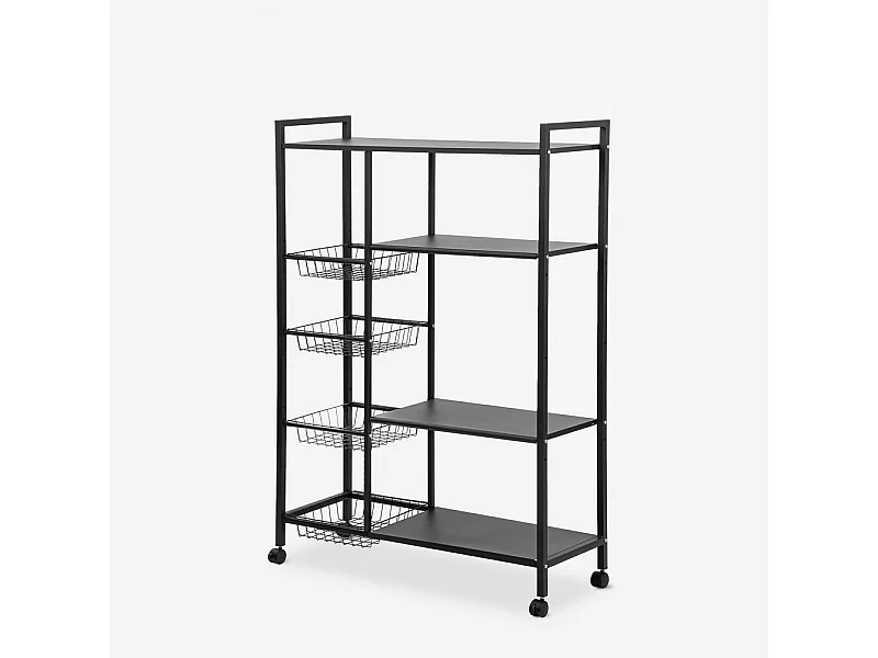 Küchenobstwagen mit Rädern modern 115x32x135cm Faris Deluxe