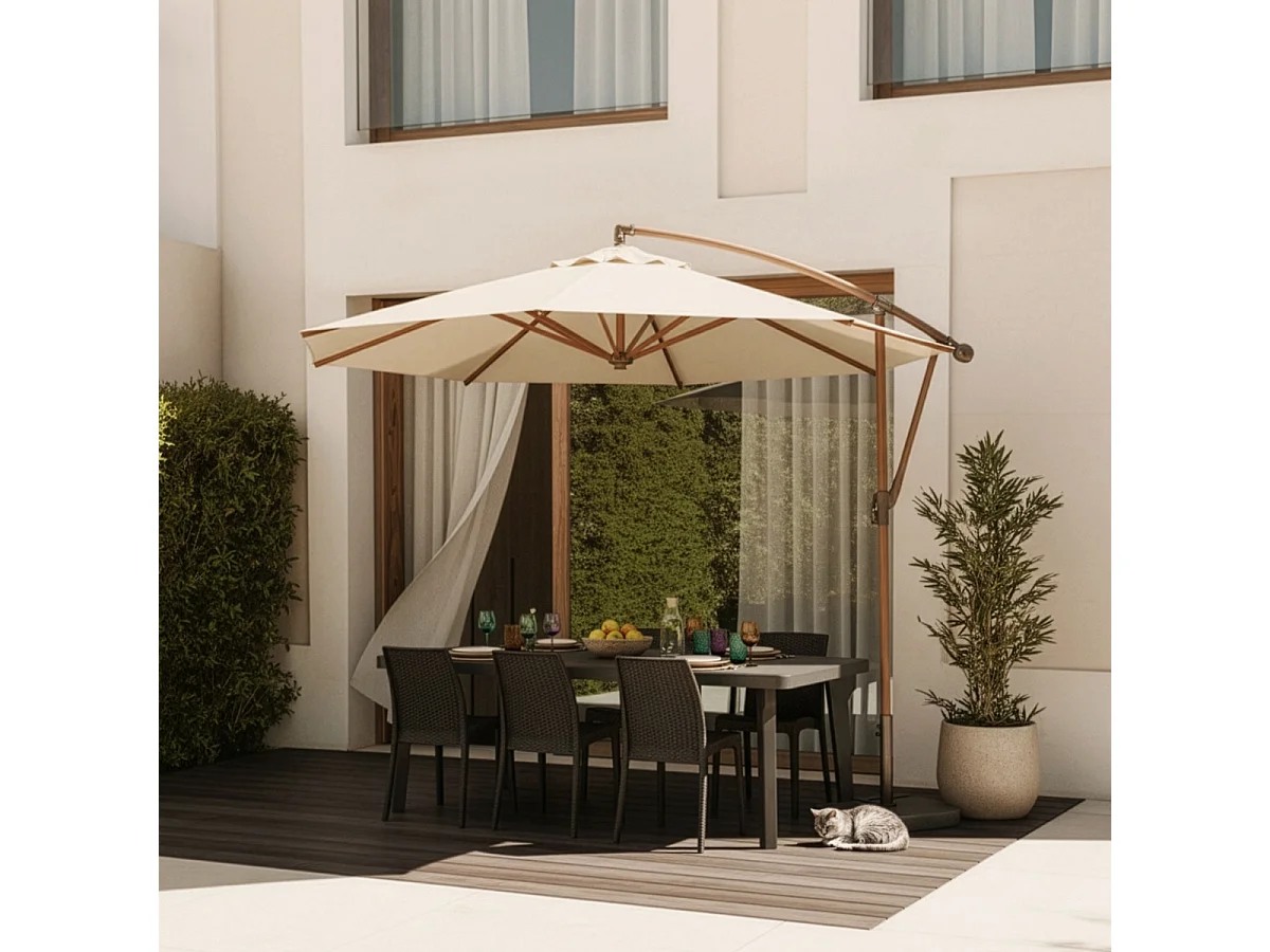 Conjunto de jardín con mesa extensible 160-220 cm y 6 sillas color negro Liri Dark