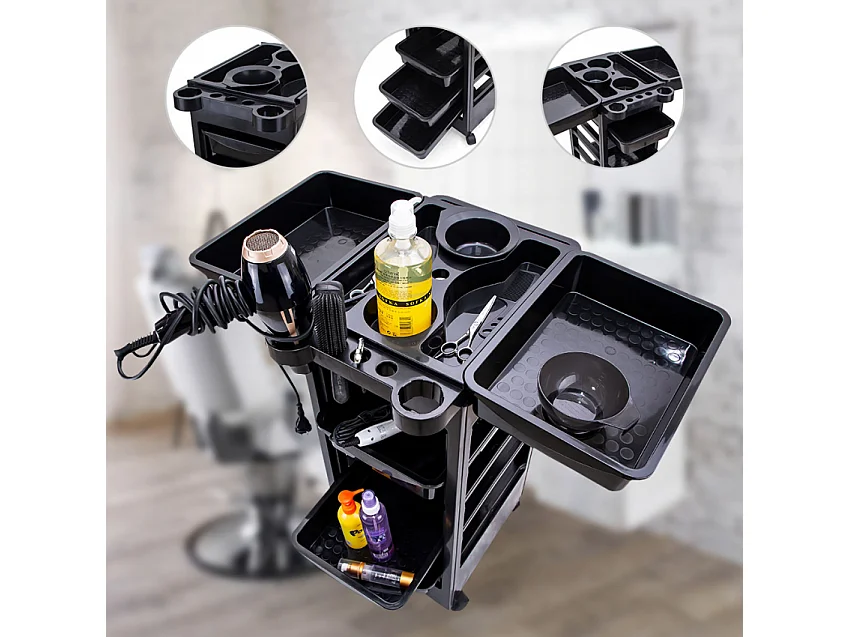 Professioneller Kosmetik- und Friseurwagen mit Schubladen Wavy