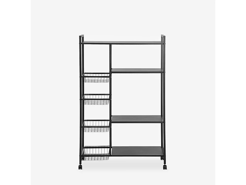 Carrito de cocina con cestas para fruta y verdura 80x32x135cm Faris XL