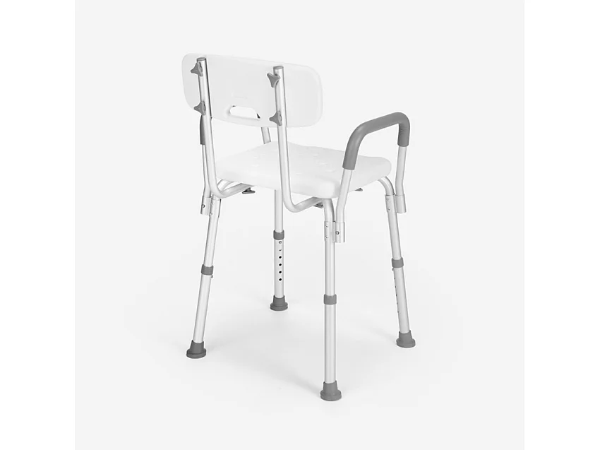 Silla de baño ducha para personas mayores y discapacitados reposabrazos extraíbles Maple