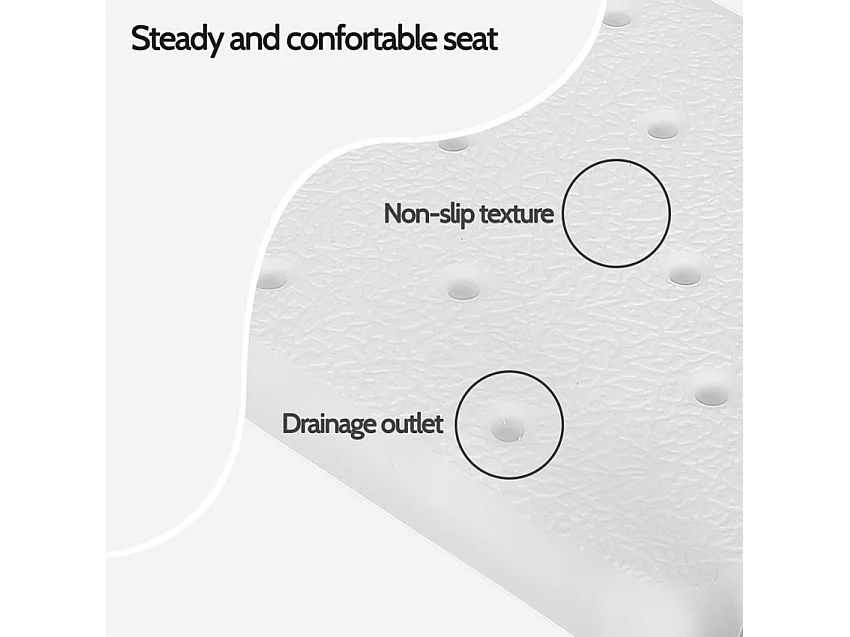 Silla de baño ducha para personas mayores y discapacitados reposabrazos extraíbles Maple