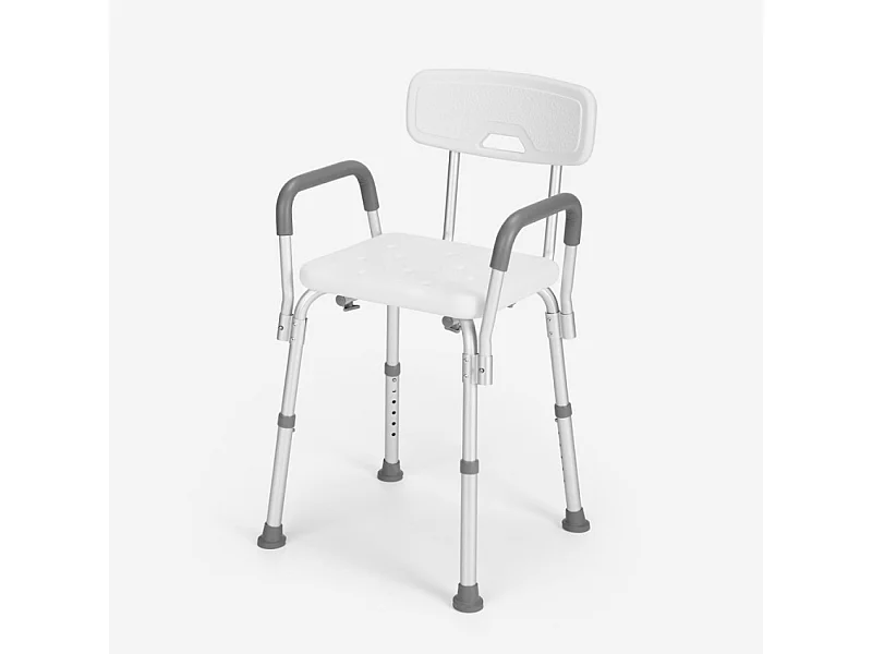 Silla de baño ducha para personas mayores y discapacitados reposabrazos extraíbles Maple