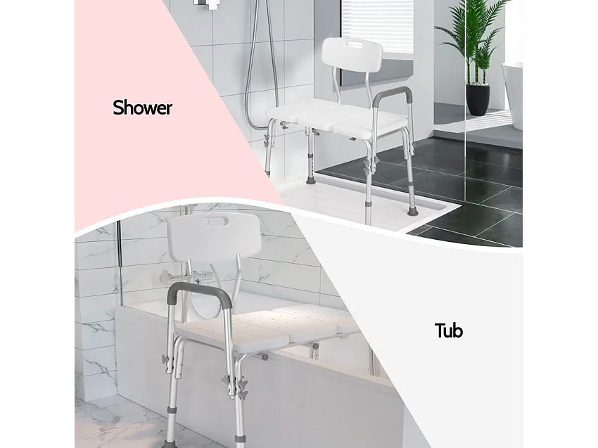 Holly Duschstuhl Duschbank mit Rückenlehne für Ältere Behinderte