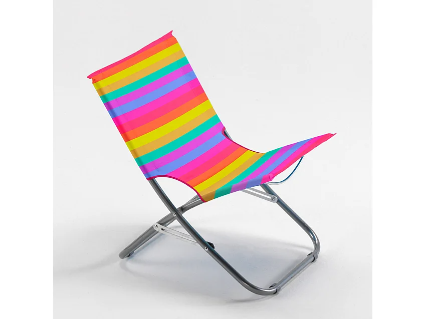 Sedia mare pieghevole spiaggina portatile multicolore Rodeo Rainbow
