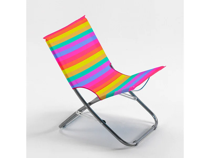 Sedia mare pieghevole spiaggina portatile multicolore Rodeo Rainbow