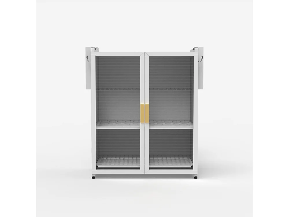 Armario despensa para la cocina con escurridor 44x28x59cm Arin Plus - Blanco