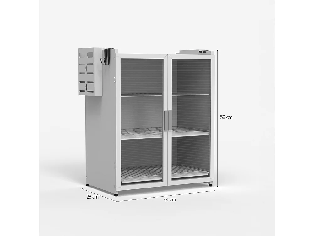Armario despensa para la cocina con escurridor 44x28x59cm Arin Plus - Blanco