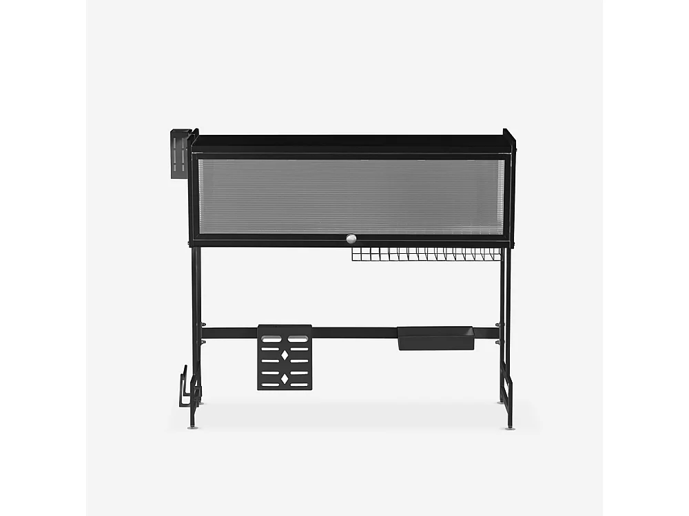 Escurreplatos vertical sobre fregadero para la cocina negro compacto Sover