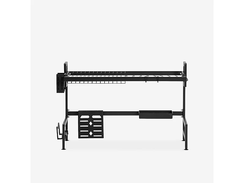 Escurridor de platos de cocina vertical sobre fregadero 105x27x56cm Nalan Plus - Negro