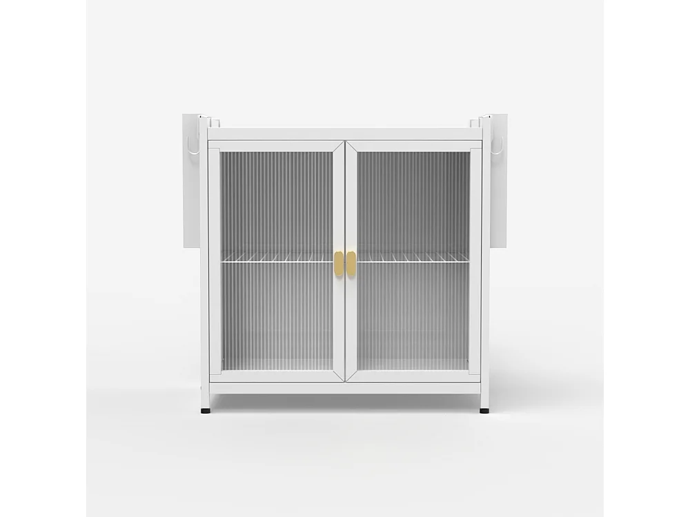Mueble armario escurreplatos organizador para cocina 44x28x47cm Arin - Blanco