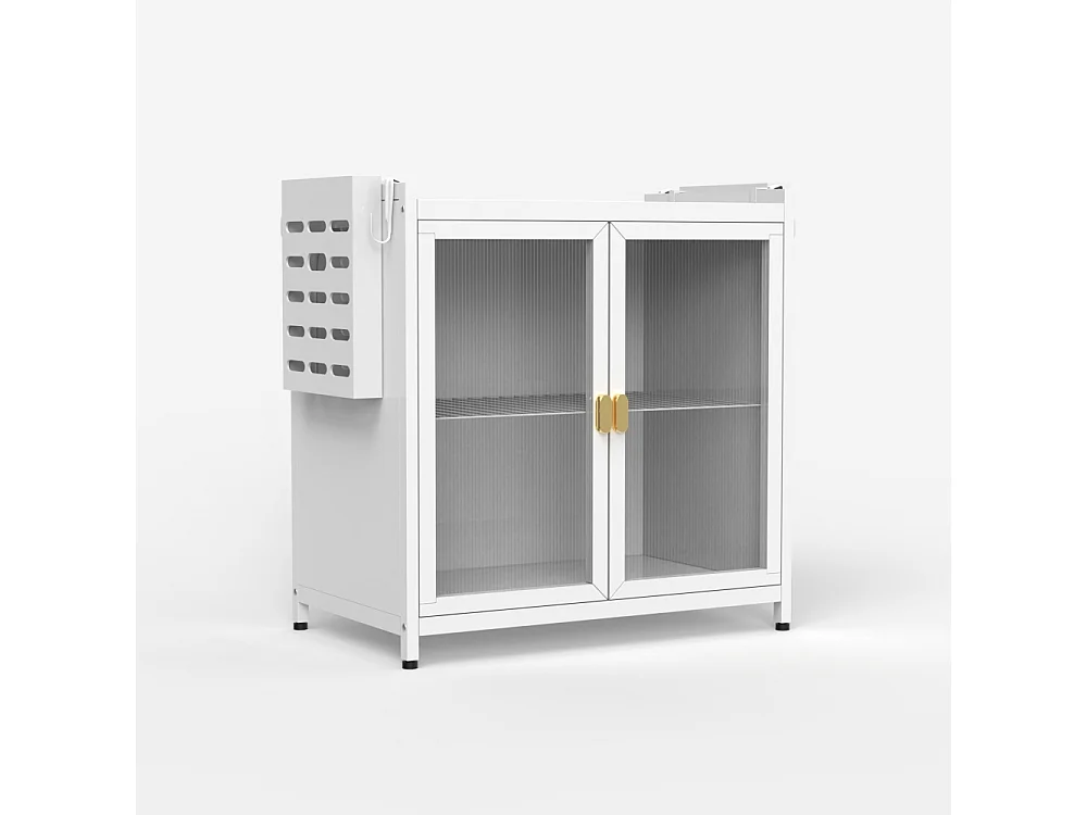 Mueble armario escurreplatos organizador para cocina 44x28x47cm Arin - Blanco