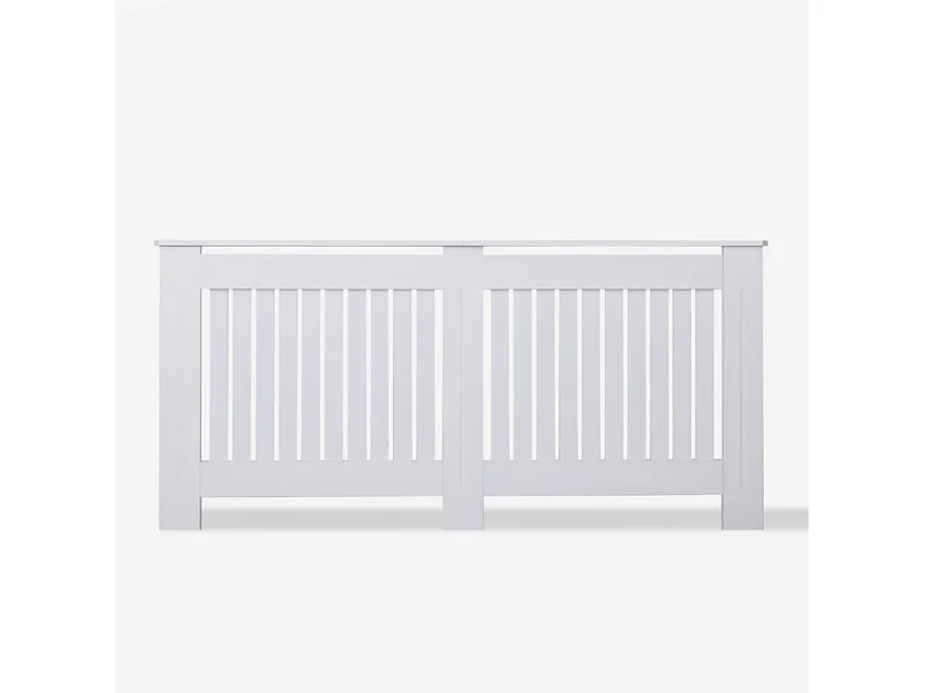 Cubreradiador de madera blanca cubrecalefactor 172 x 19 x 81,5 h Heeter XXL