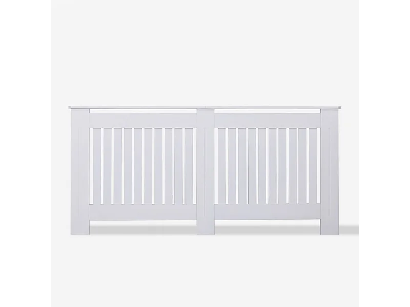 Cubreradiador de madera blanca cubrecalefactor 172 x 19 x 81,5 h Heeter XXL