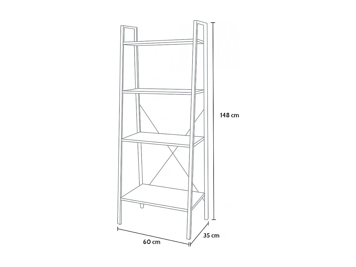 Modernes Büroregal mit Minimalem Büro Tolosa