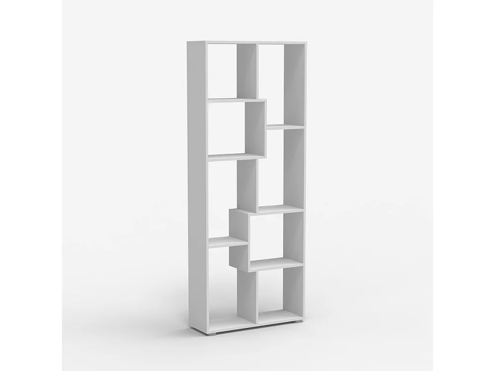 Büro-Wohnzimmer-Bücherregal aus Holz modern weiß Kajes