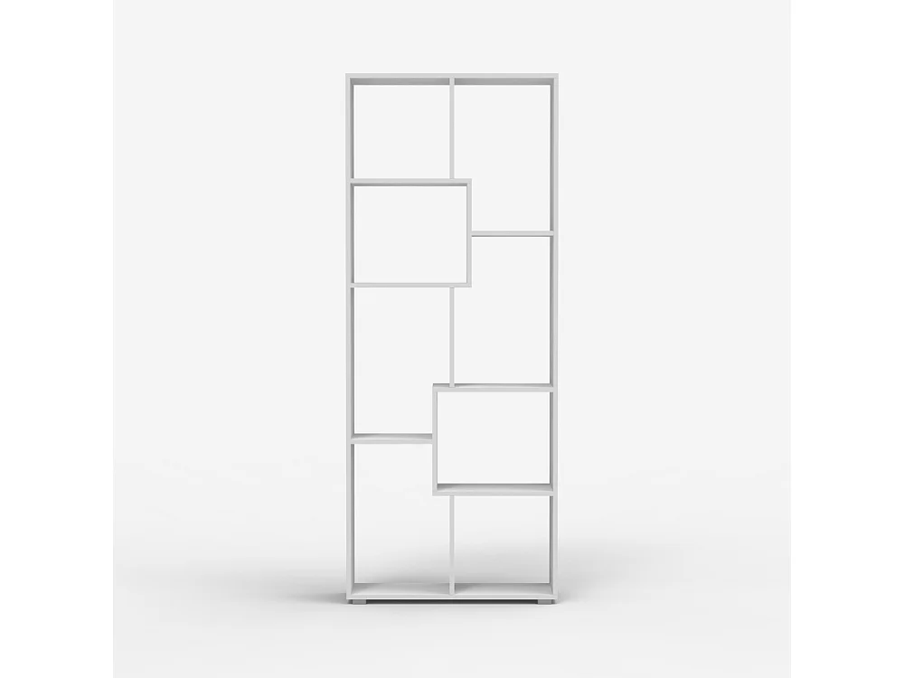 Büro-Wohnzimmer-Bücherregal aus Holz modern weiß Kajes