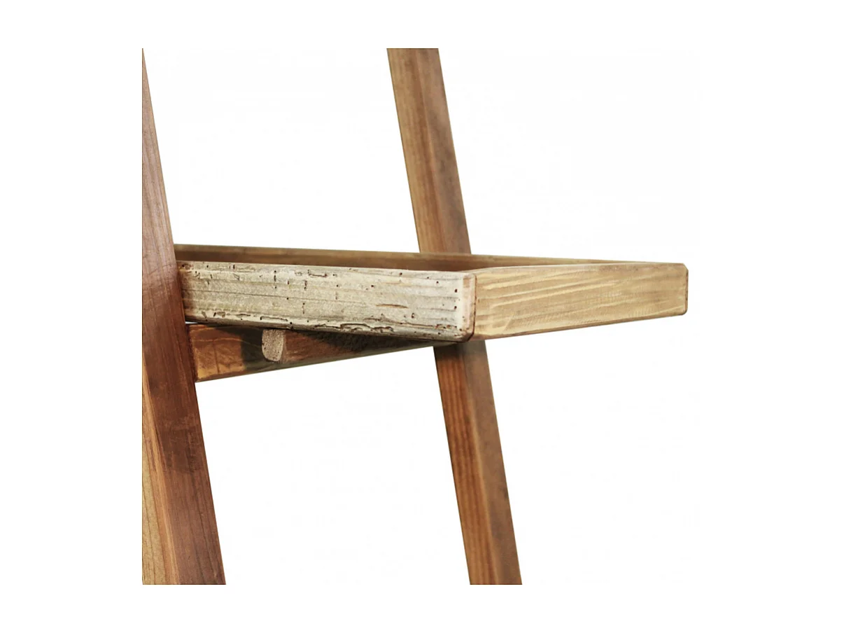 Librería de salón con 4 estantes de madera de pino Callie