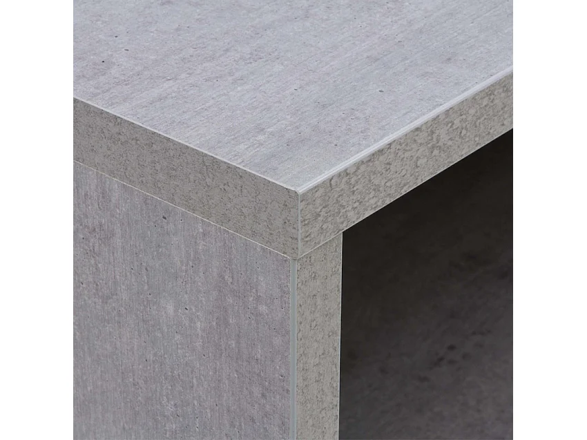 Estantería baja y ancha 3 compartimentos de madera para oficina y despacho Cement